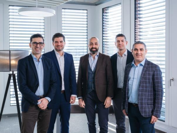 Fernando Pinho, Head of Strategy & Product Management; Christian Hoffmeister, Head of Finance; Sergio Calabrese, Managing Director; Giovanni Luca Carta, Head of Sales & Communication; Salvatore Ragusa, Head of Operations.